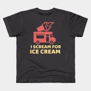 I Scream for Ice Cream Kids T-Shirt